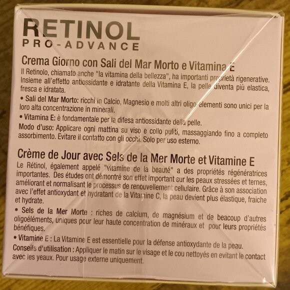 Delfanti Milano Retinol Pro-Advance Day Cream with Dead Sea Minerals & Vitamin E - Picture 6 of 8